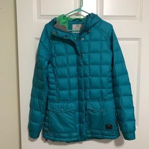 Nike Teal and Green Down Puffer Jacket, S